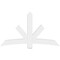 Ekena Millwork Alberta Architectural Grade PVC Gable Bracket, 72"W x 42"H x 4"D x 6"F, 14/12 Pitch GBP072X42X0406ALB00 - alternate 5